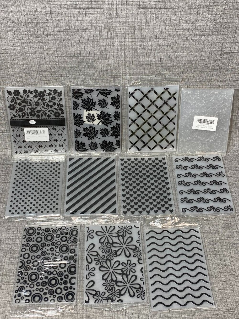 NEW Crafting Embossing Folders Lot of 11pc Bundle Mixed Brands